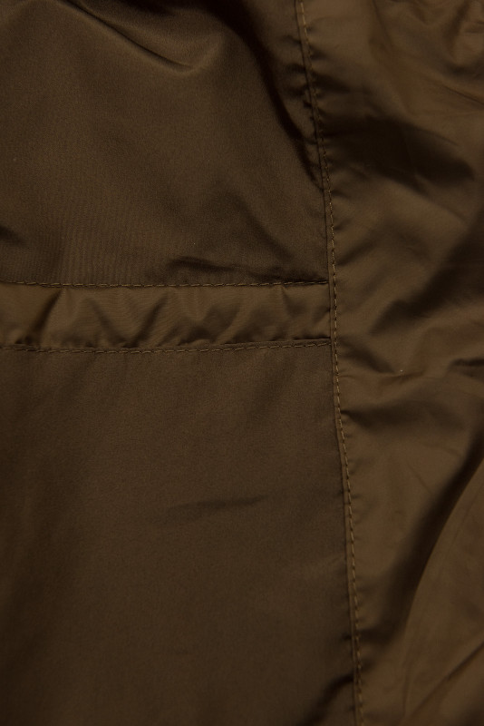 Geacă de tranziție pentru damă cu mâneci tricotate maro