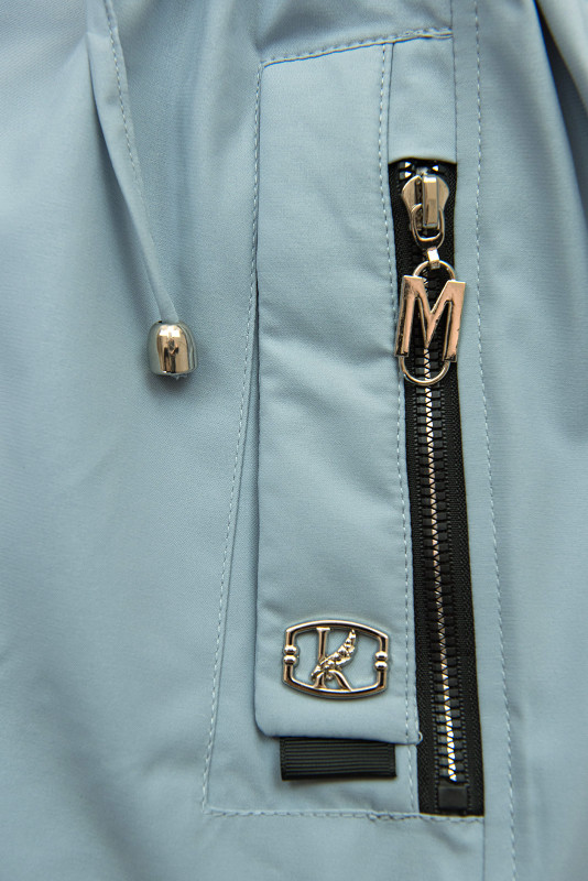 Parka de primăvară/toamnă albastru deschis