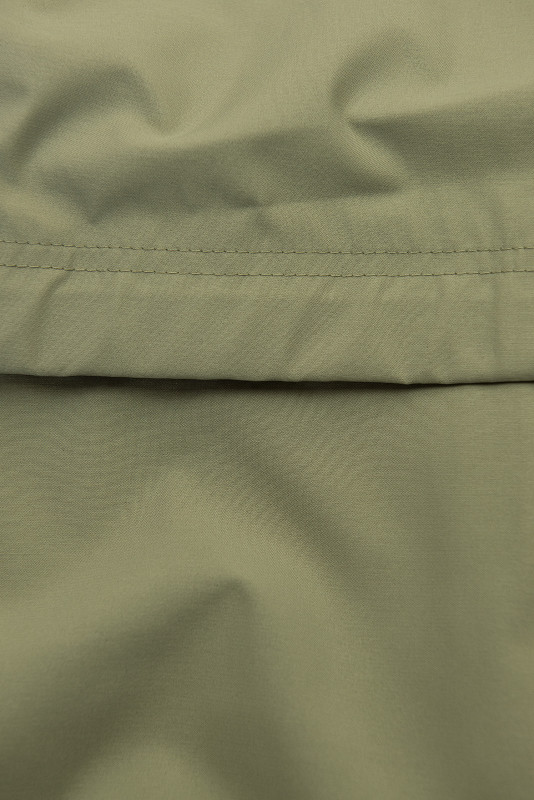 Parka de primăvară cu glugă mare khaki