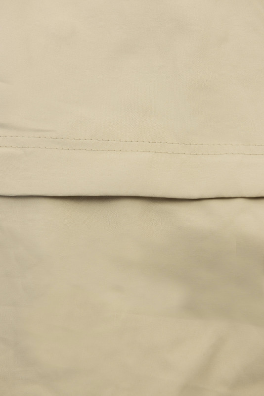 Parka de primăvară cu glugă mare bej