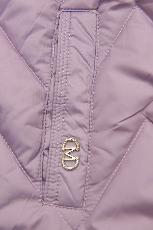 Vestă alungită violet deschis