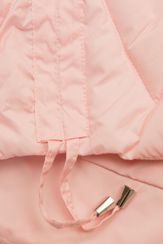 Vestă alungită roz deschis