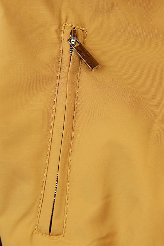 Parka reversibilă galbenă cu model leopard