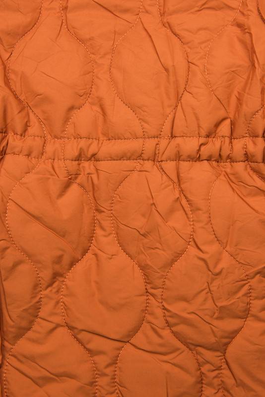 Parka de toamnă matlasată portocaliu/negru