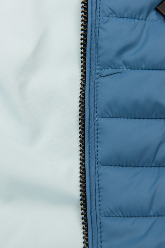 Jachetă de tranziție reversibilă albastru deschis/baby bleu