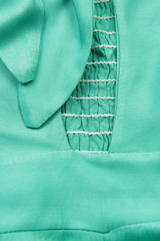 Salopetă verde turcoaz