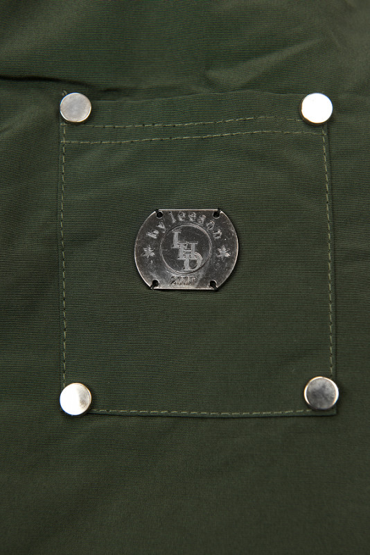 Parka verde army cu blană detașabilă