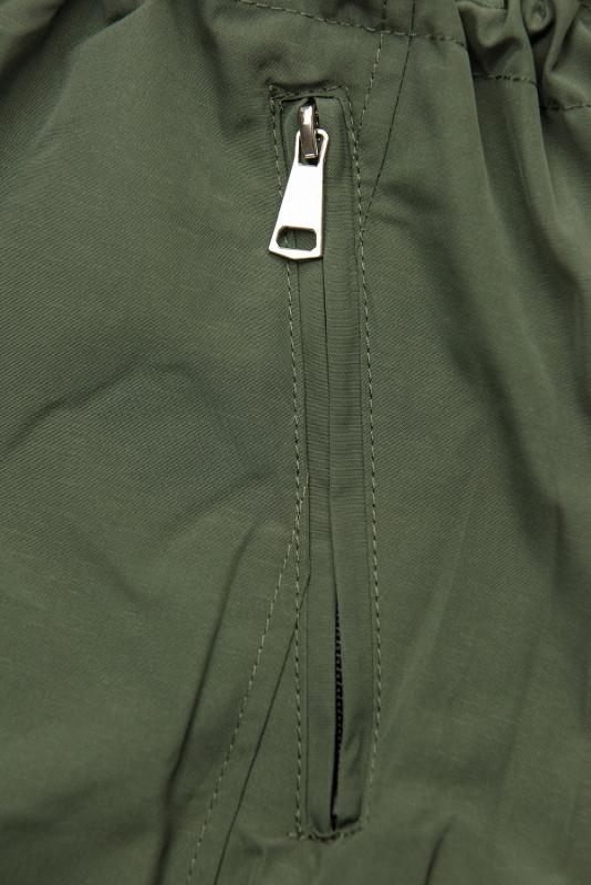 Parka reversibilă cu imprimeu kaki/maro