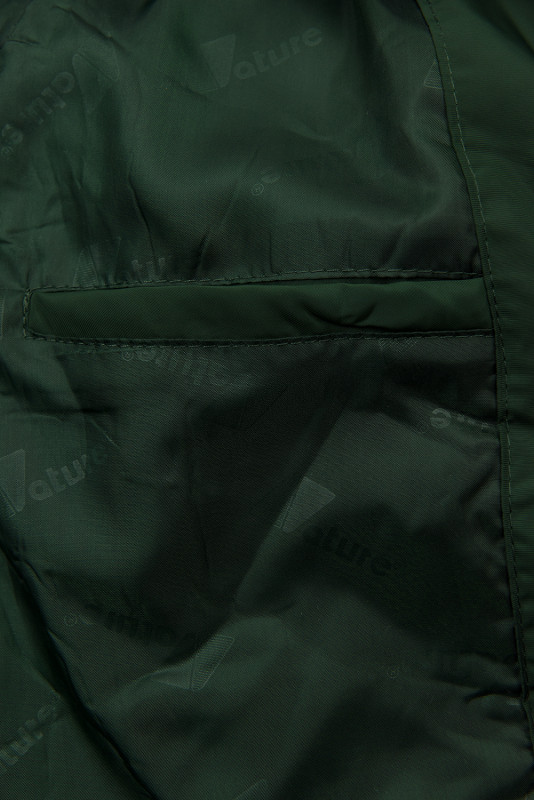 Geacă verde închis pentru toamnă/iarnă