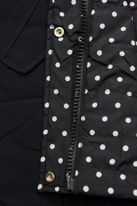 Parka bleumarin cu buline