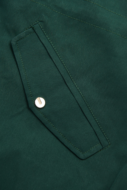 Parka verde închis cu buline