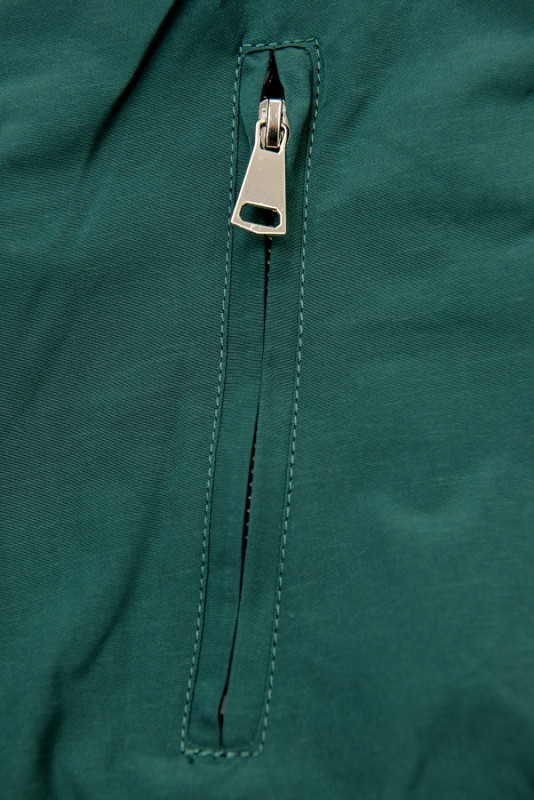 Parka reversibilă de tranziție verde/gri