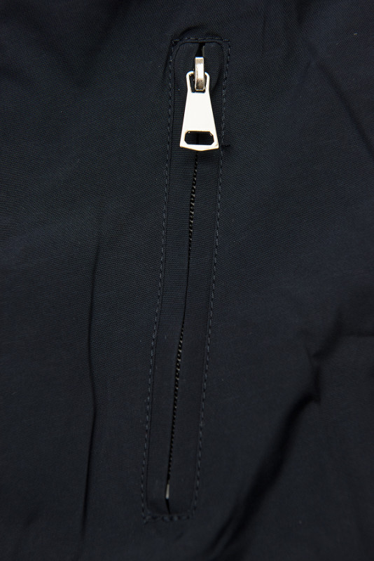 Parka reversibilă de tranziție albastru/alb