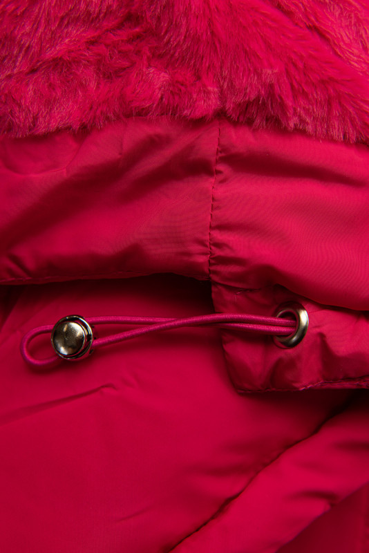 Geacă roz fucsia cu beltbag