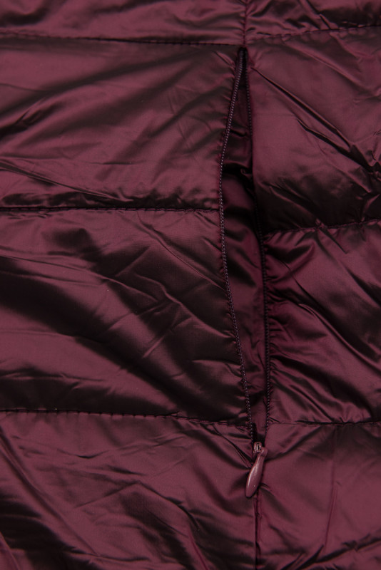 Geacă violet magenta reversibilă cu pluș