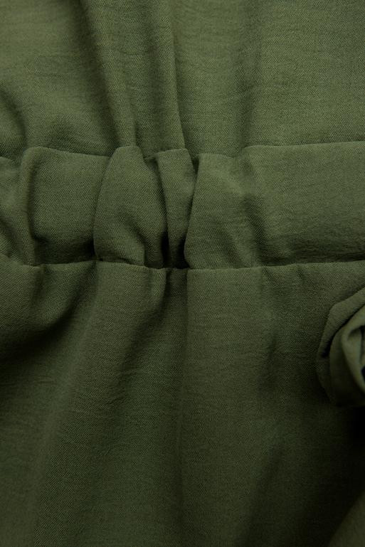 Rochie cămașă kaki