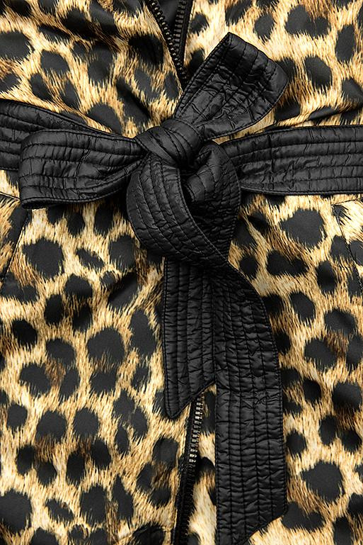 Geacă reversibilă negru/leopard