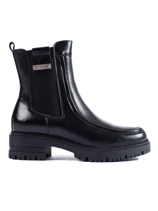 Botine chelsea cu toc gros