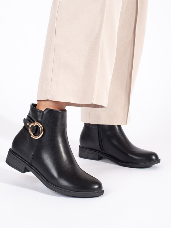Botine negre clasice pentru femei