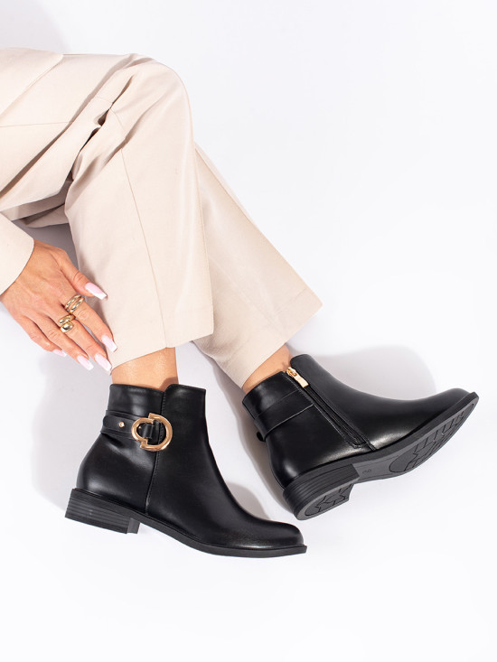 Botine negre clasice pentru femei