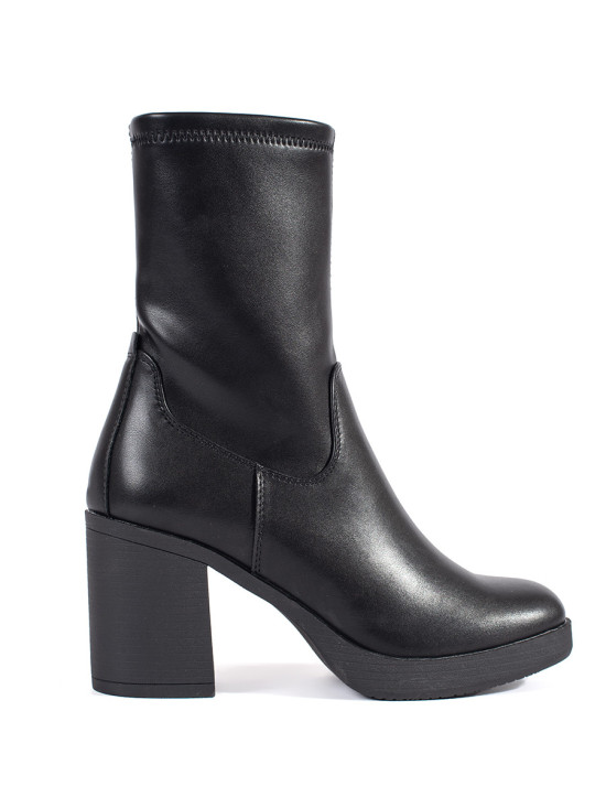 Botine negre cu toc Sergio Leone