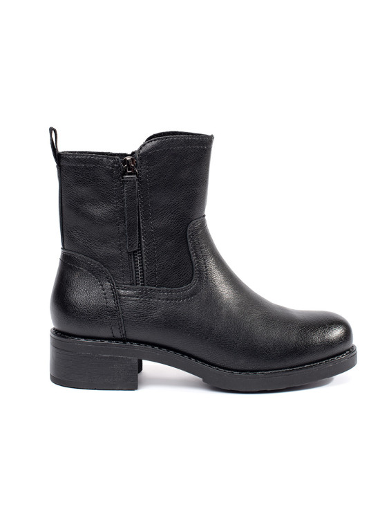 Botine negre din piele Sergio Leone