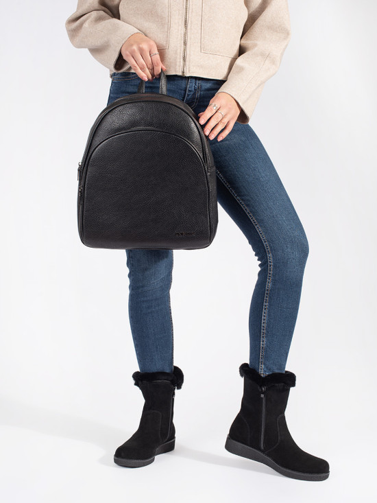 Botine negre căptușite Sergio Leone din piele nubuck