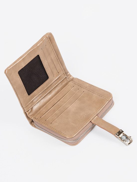 Portofel elegant bej