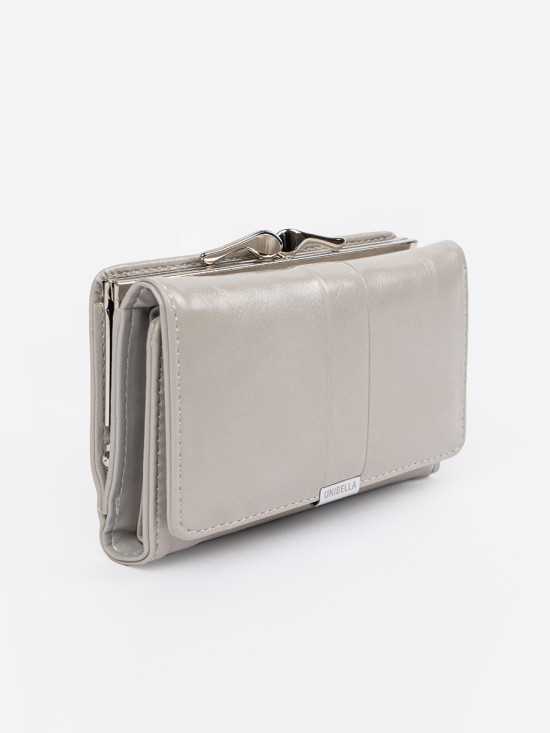 Portofel elegant gri din piele ecologică
