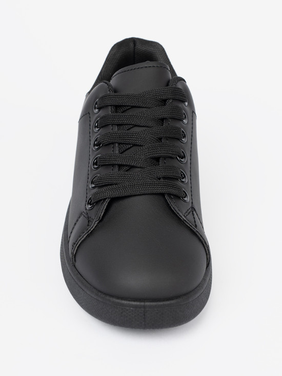 Sneakers negri cu finisaj mat