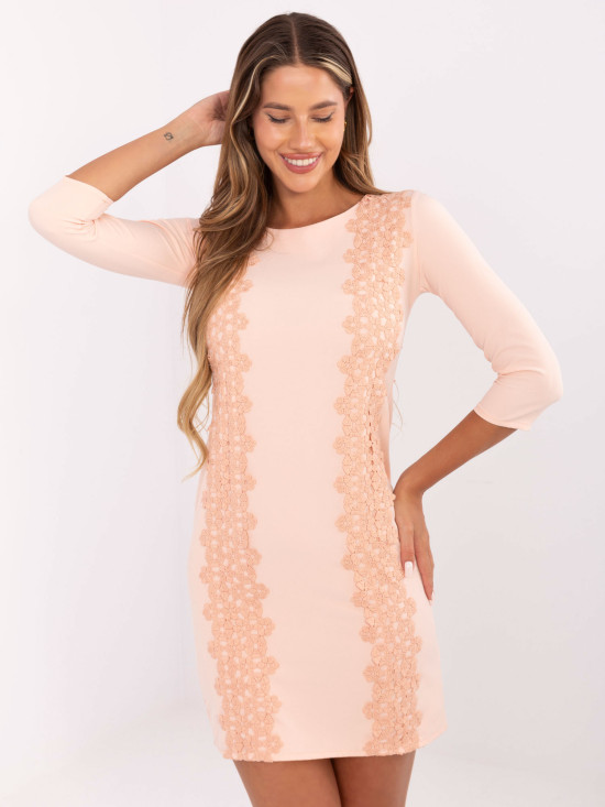 Rochie cocktail din piersici