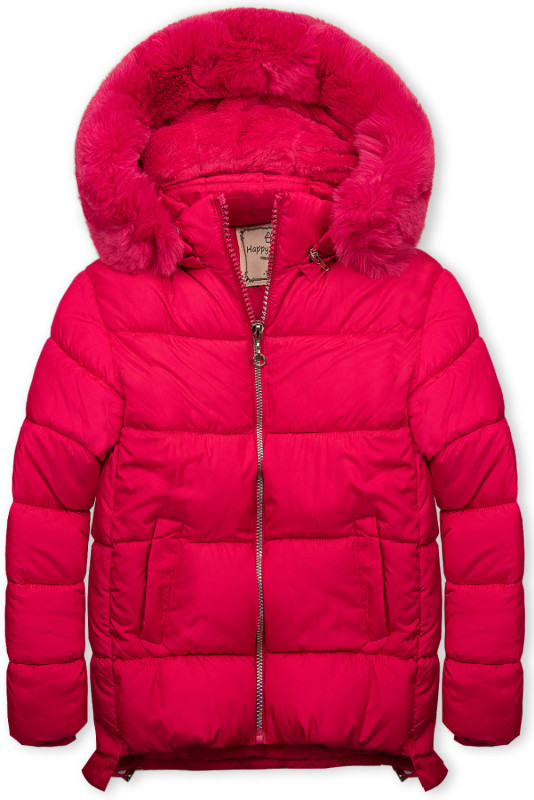 Geacă roz fucsia cu beltbag