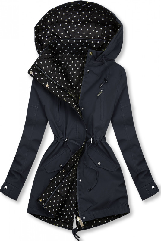 Parka bleumarin cu buline