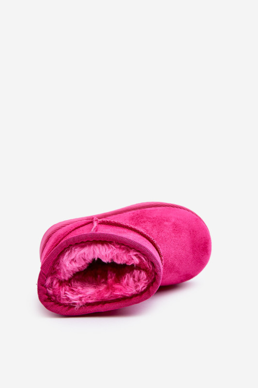 Cizme de zăpadă roz călduroase slip-on