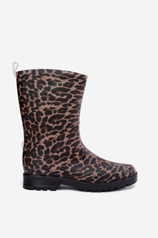 Cizme de cauciuc cu imprimeu animal print