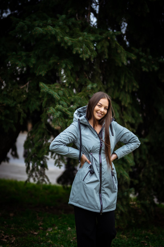 Palton/parka de tranziție bej