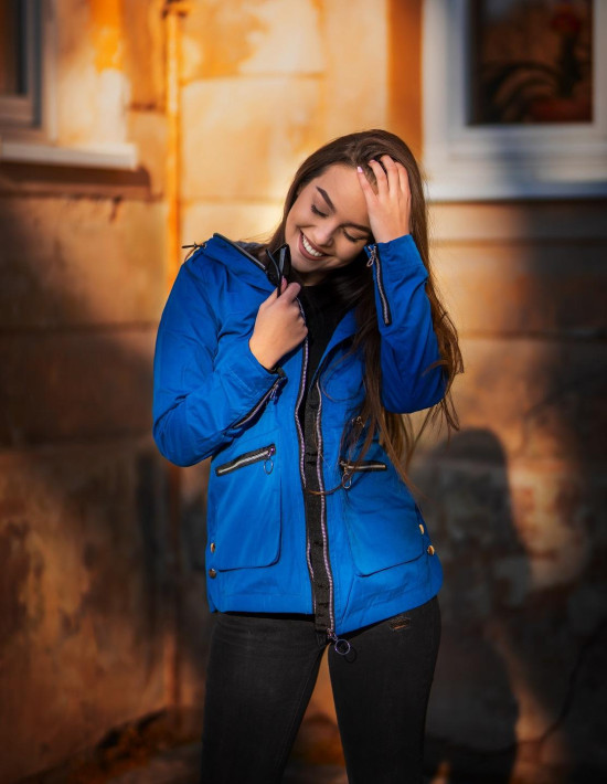 Geacă parka galbenă de primăvară/toamnă