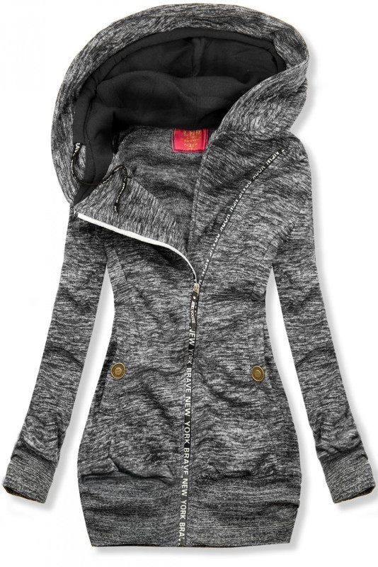 Hanorac antracit de fleece