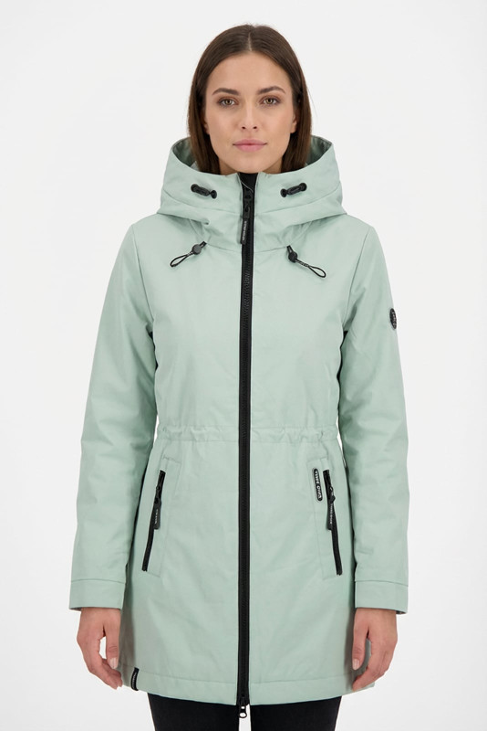 Parka de tranziție pentru damă cu glugă – Mentă