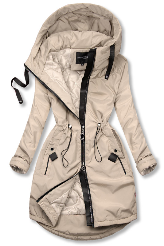 Palton/parka de tranziție bej
