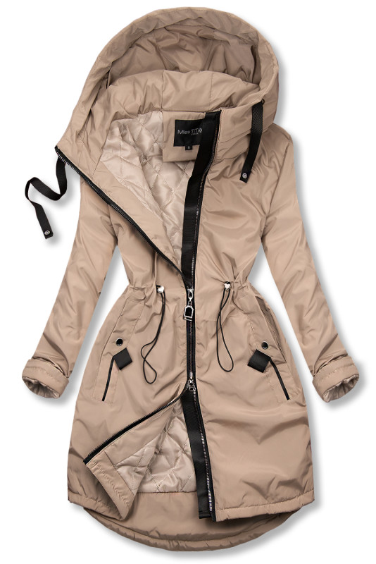 Palton/parka de tranziție cappuccino