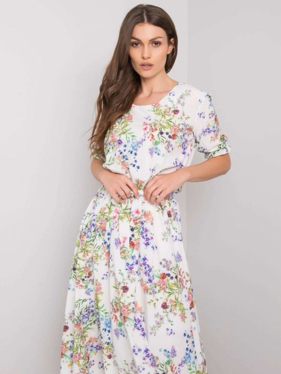 Rochie albă cu flori