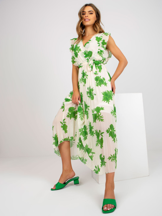 Rochie midi elegantă verde
