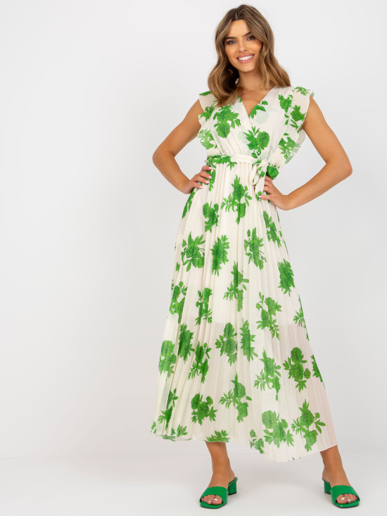 Rochie midi elegantă verde