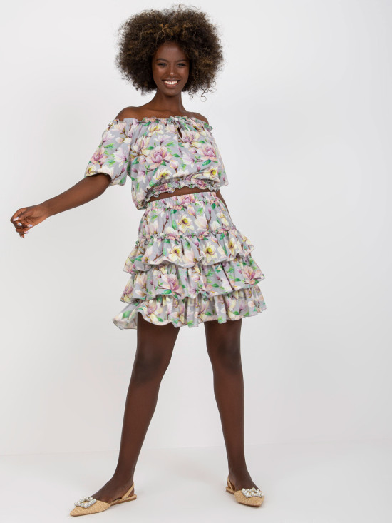 Compleu elegant cu model floral
