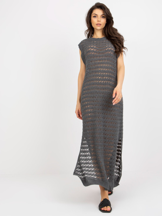 Rochie de vară așezată gri închis