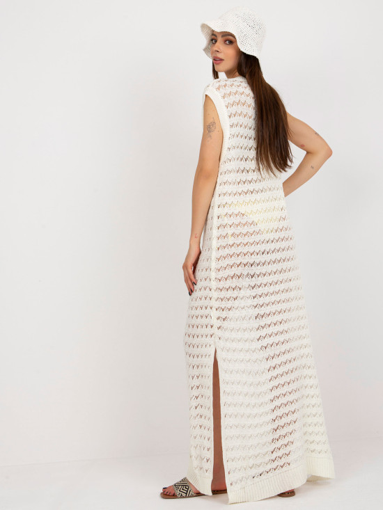Rochie maxi oversize ecru