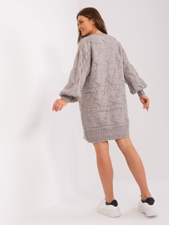 Rochie tricotată gri