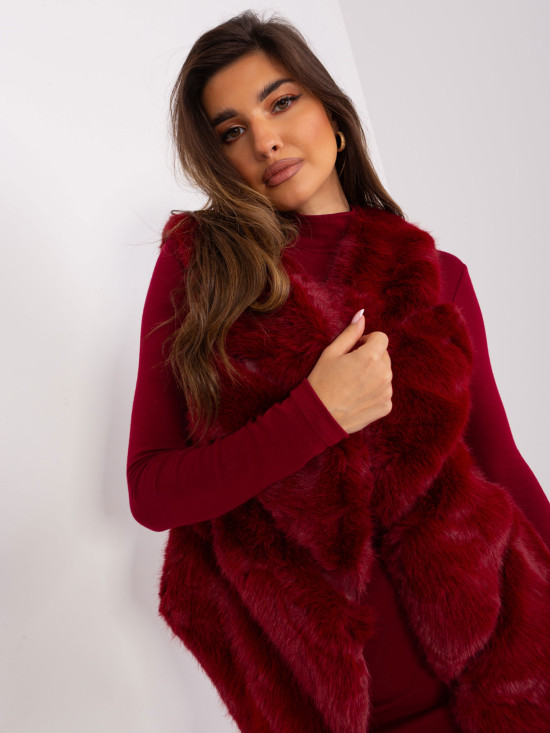 Vesta asimetrică bordo pentru femei