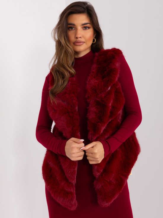 Vesta asimetrică bordo pentru femei